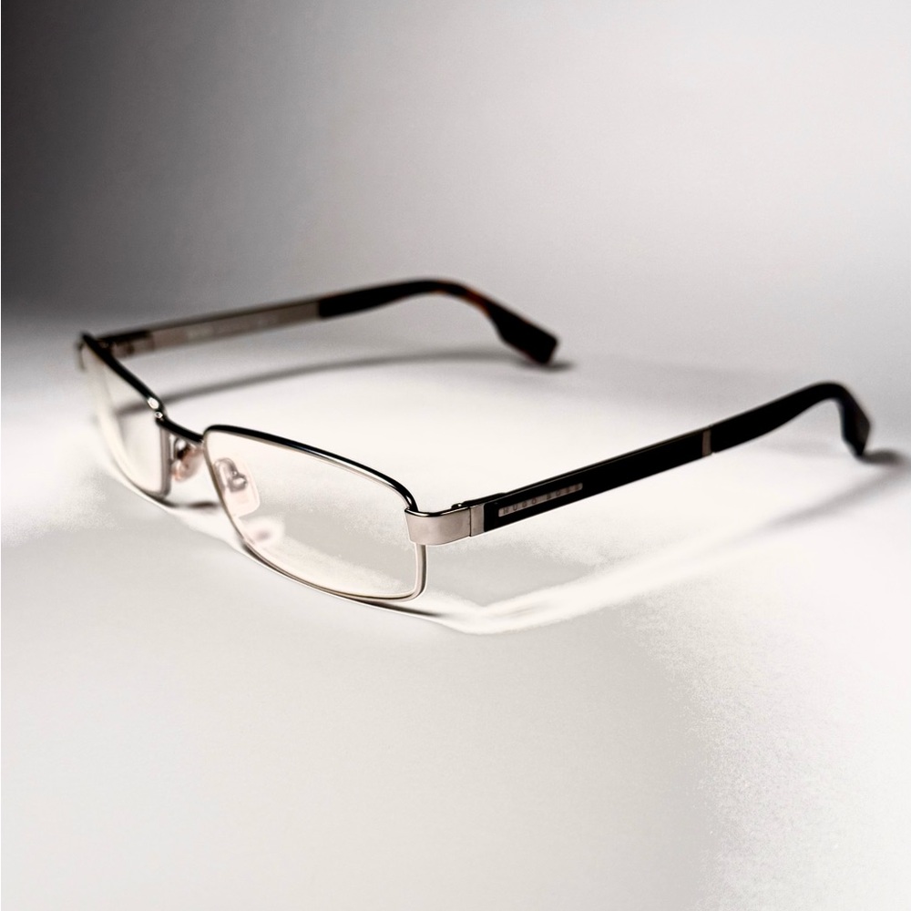 Hugo Boss Silver and Black Men's Glasses - Picture 10 of 11